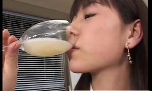 Real asian teen drink cum non-native a glass in reality groupsex