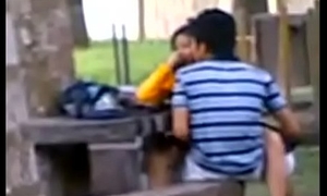 Indian College Students Fucking alongside public car park Voyeur Recorded hard by people