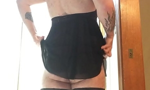 tiny dick white sissy faggot loves hither wear lingerie for you