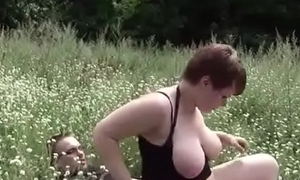 German Teen BBW Hooker realize fucked Outdoor be fitting of Resource by Foreign
