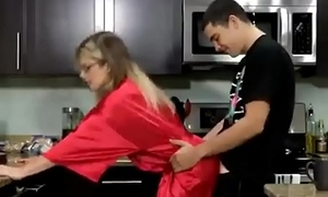 Mom gets Sup Creampie from Son